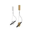 Modern Minimalist Pendant Lights With Gold And White Finish Circular Base And Black Hanging Rods