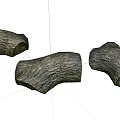 Natural Stone And Wood Pieces With Rustic Texture For Decorative Use