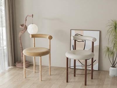 Dining chair combination model