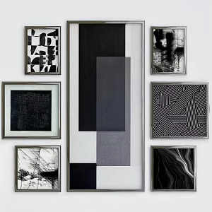 abstract painting 3d model