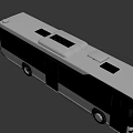 Modern Urban Public Bus With White Blue Exterior Digital Display 61103