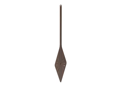 Simple Diamond Shaped Wooden Wall Clock With Long Hanging Rod Design 3d model