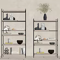 Modern Storage Shelf Bookshelf Display Rack 3d model