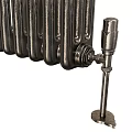 Black Traditional Vertical Column Radiator With Steel Construction For Home Heating Systems