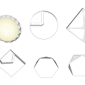 Modern Ceiling Lamp Ceiling Lamp Combination Geometric Ceiling Lamp Creative Ceiling Lamp Ceiling Lamp Wall Lamp Combination 3d model