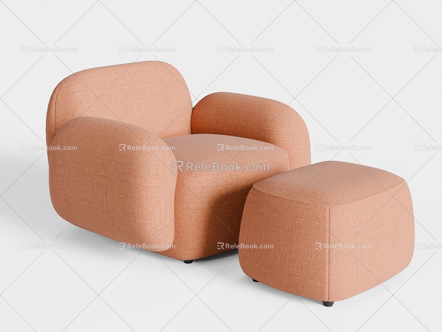 Poltrona modern leisure sofa 3d model