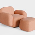 Poltrona modern leisure sofa 3d model