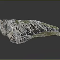 Mountainous Rocky Terrain Featuring Steep Cliffs Green Vegetation And Natural Texture