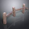 Rustic Wooden Fence Design With Horizontal Rails And Sturdy Posts For Outdoor Use