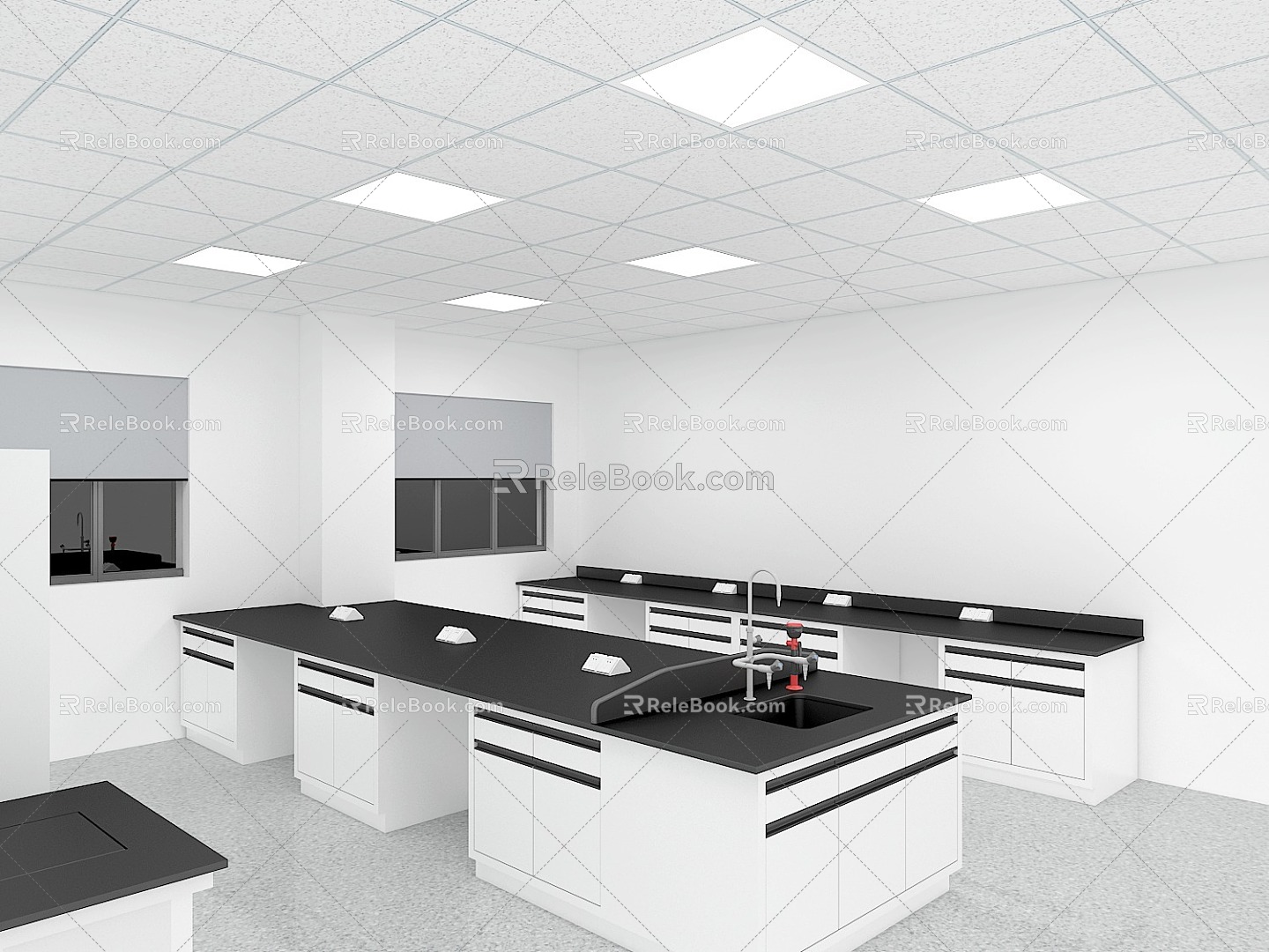 Modern Laboratory 3d model