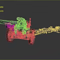 Historical Wheeled Cannon Weapon With Metal Barrel And Carriage Structure