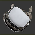 White And Blue Volkswagen Van Robot Creature With Mechanical Legs Design