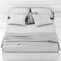 Double bed 3d model