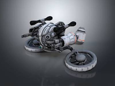 Smart Machine With Wheeled Structure And Detailed Mechanical Components For Mobile Use 3d model