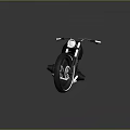 Stunning Modern Black Motorcycle With Sleek Design Custom Exhaust And Alloy Wheels