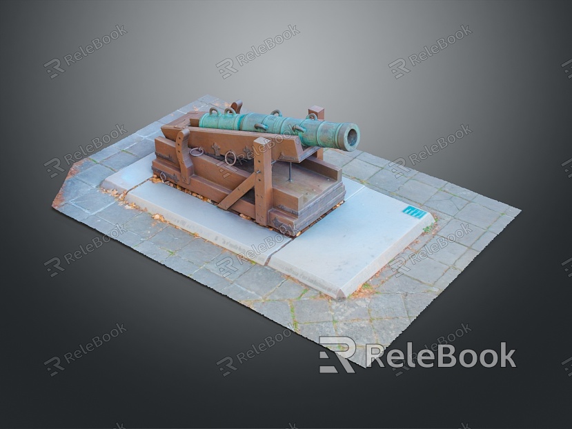 Artillery Gun Artillery Ship Gun Gun Siege Gun Cannon Anti-aircraft Breaking Heavy Gun Heavy Gun model