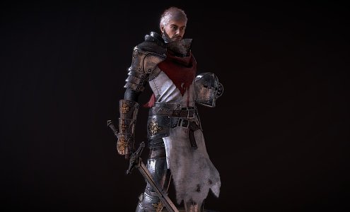 Weapons Templar Knights 3d model