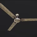Ceiling Fan With Three Metal Blades Modern Design For Home Cooling