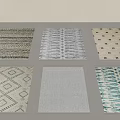 Carpet Woven Carpet Square Carpet Pattern Carpet Silky Wind Carpet Fabric Carpet 3d model