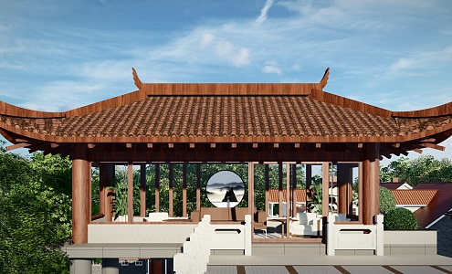 Sun Room Pavilion 3d model