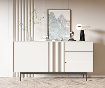 Modern Side Cabinet Entrance Cabinet Side Cabinet Entrance Cabinet Dining Side Cabinet Low Cabinet Jewelry Ornaments 3d model