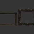Vintage Wooden Photo Frames For Home Decor With Carved Edges And Different Sizes