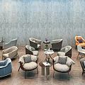 Casual Sofa Set With Multiple Colors Matching Side Tables And Decor Vases On Wooden Floor