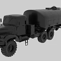 Large Black Functional Tanker Truck With Multi Wheel Design And Storage Tank
