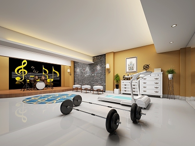 Mix and match multi-function gym 3d model