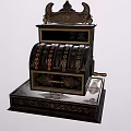 Modern Retro Cash Register Modern Retro Old Machine Cash Register Old Objects 8090 s Nostalgia 3d model