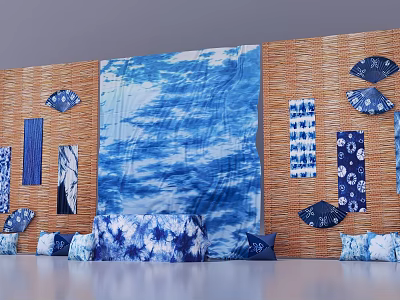 Modern Beauty Chen Tie-Dye Art 3d model