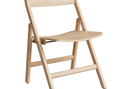 Foldable Wooden Outdoor Chair Lightweight Durable Design for Garden Patio Use 3d model