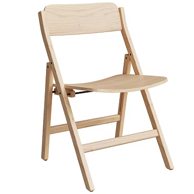 Foldable Wooden Outdoor Chair Lightweight Durable Design for Garden Patio Use 3d model