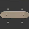 Pink Skateboard With White Wheels And Metal Trucks For Daily Use