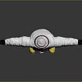 White Astronaut Spacesuit With Red Details Blue Red Buttons And Yellow Boots