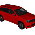 Red Sporty SUV Car Featuring Modern Exterior And Black Alloy Wheels