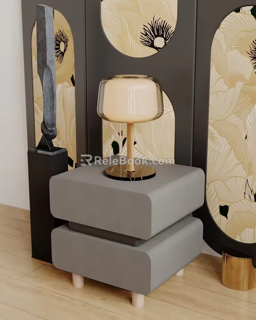 Modern table lamp table lamp floor lamp side table lamp 3d model