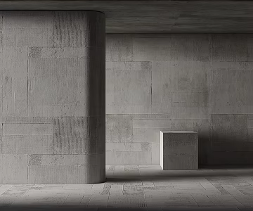 modern paint concrete cement art paint 3d model