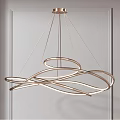 Modern Chandeliers Showcasing Various Geometric Shapes and Contemporary Design Elements 3d model