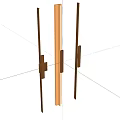 Modern Wooden Wall Lamps With Long Strip Design For Home Decor