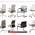 Various Modern Office Chair Designs With Mesh Back And Different Colors