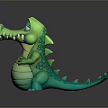 Crocodile Alligator Nile Crocodile carnivore reptile cold-blooded animal reptile 3d model