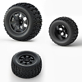 Modern Tire Tire Wheel Accessories Wheel Hub Off-road Tire Motorcycle 3d model