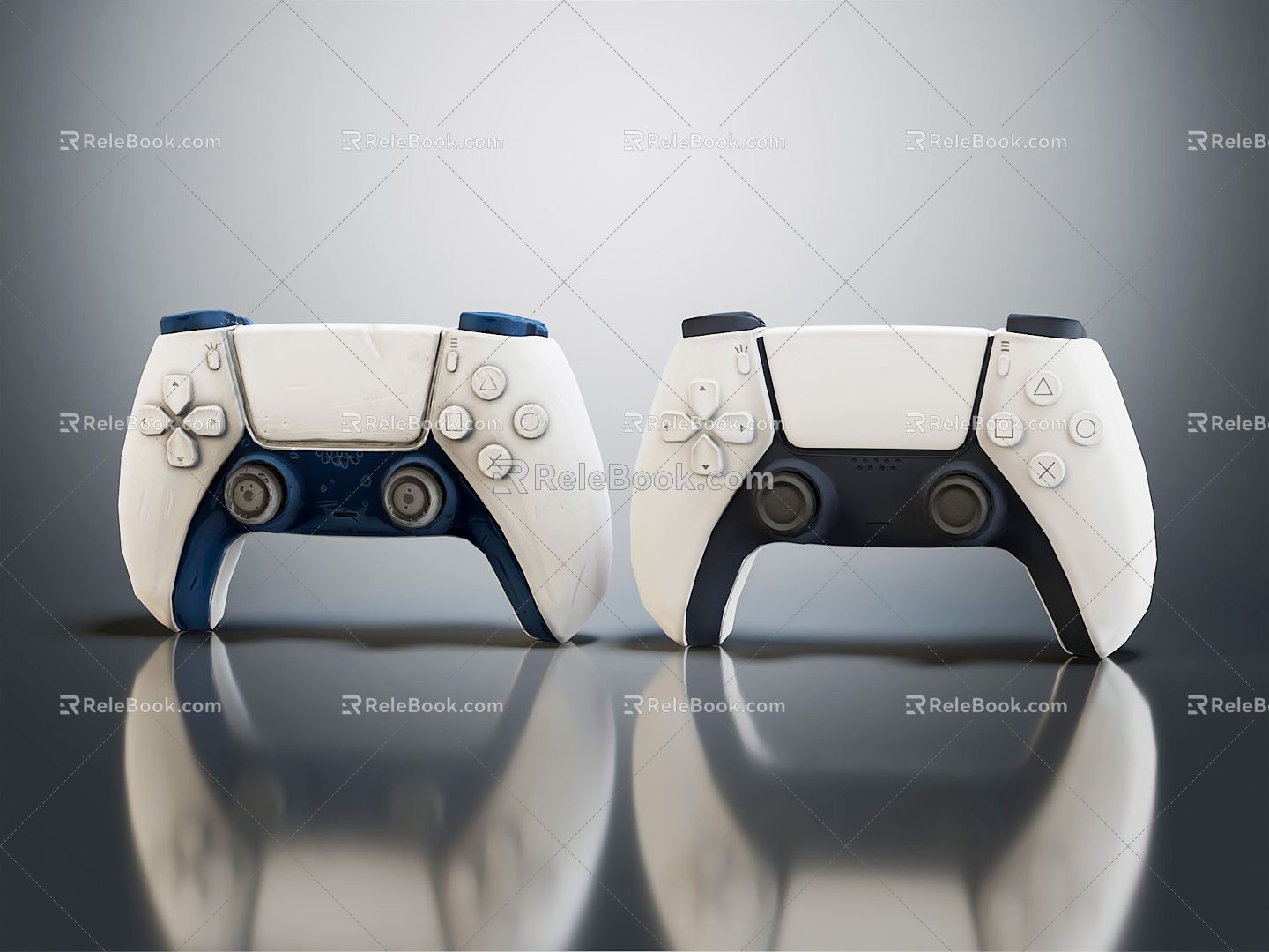 Modern gamepad handle 3d model