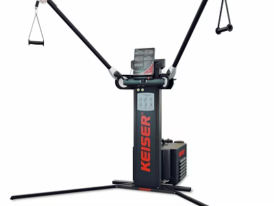 Keiser Sports Equipment with Suspension Handles Digital Display and Stable Base for Fitness Training 3d model