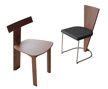 Modern Single Chair Dining Chair Casual Chair Dressing Chair Tea Chair 3d model