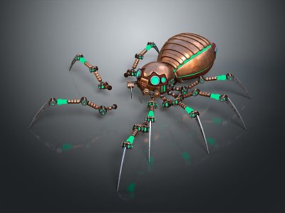 Machine Spider Mechanical Spider Robot 3d model