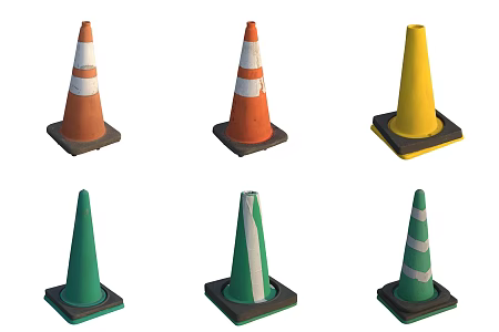 Road facilities 3d model