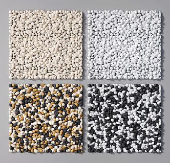 Modern pebble stone gravel pebble 3d model