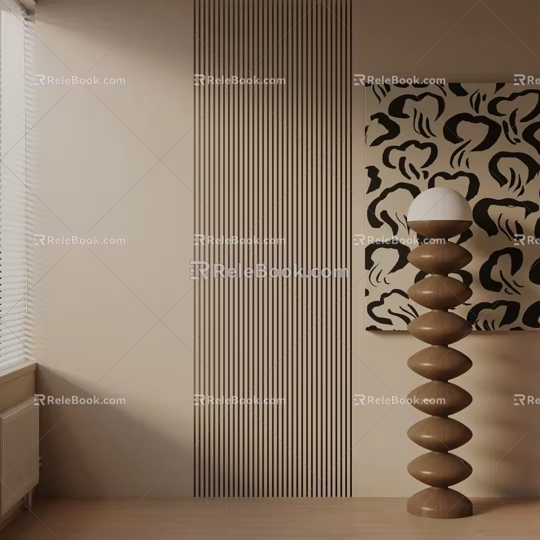 Modern floor lamp 3d model